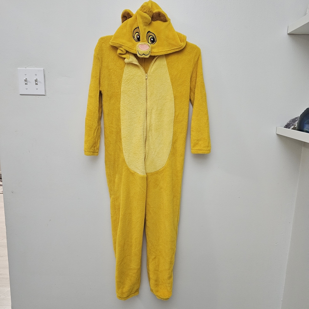 Disney Yellow Lion Kids One Piece Footie - Simba Costume